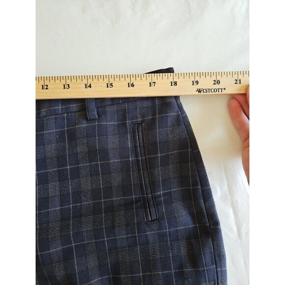 NYDJ Ankle Sz 14 Black Green Plaid Pants Lift Tuck Pull On Capsule Office Casual - Picture 8 of 14